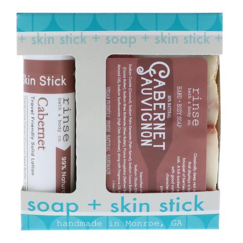 Cabernet Soap + Skin Stick Box - Rinse Bath & Body