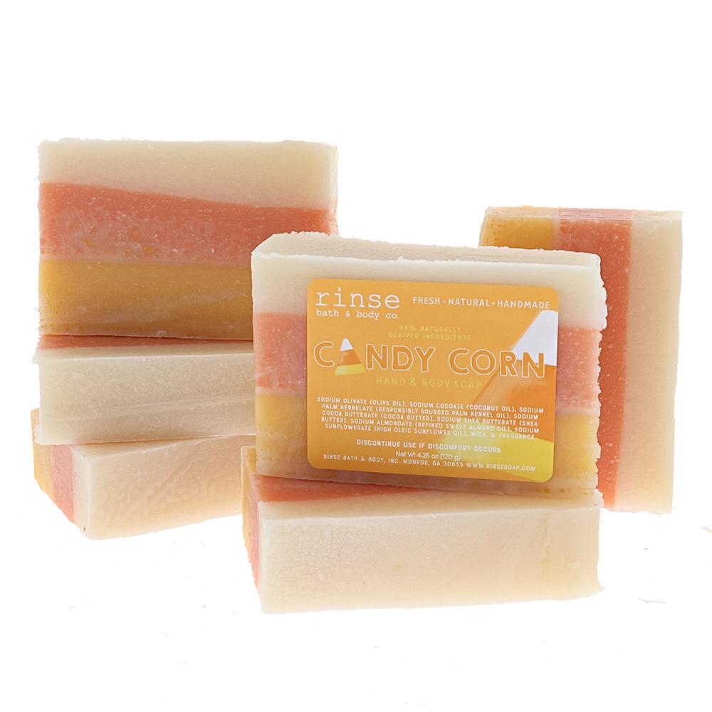 handmade natural bar soap in Candy Corn by Rinse Bath & Body
