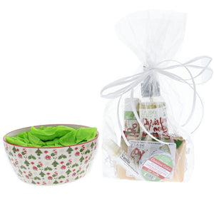 Christmas Cookie Holiday Bowl Bundle from Rinse - ready to gift - alternate angle