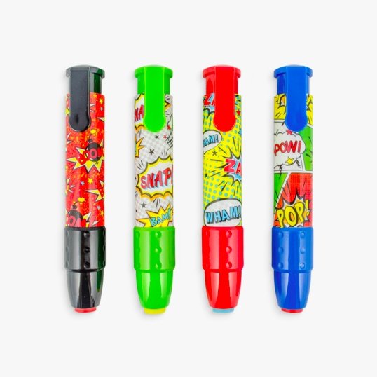Clickit Eraser - Comic Action Assorted - Rinse Bath & Body