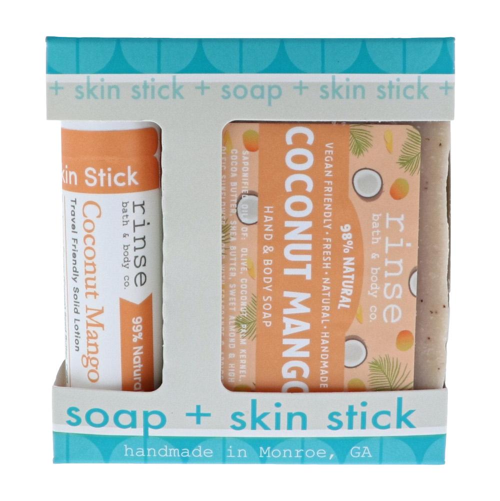Coconut Mango Soap + Skin Stick Box - Rinse Bath & Body