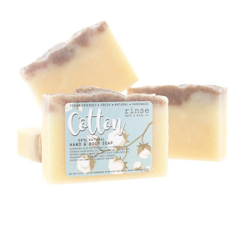 Natural handmade natural bar soap | Cotton | Rinse Bath & Body Co.