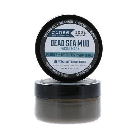 Dead Sea Mud 2 Oz natural face mask from Rinse - clay and botanical blend