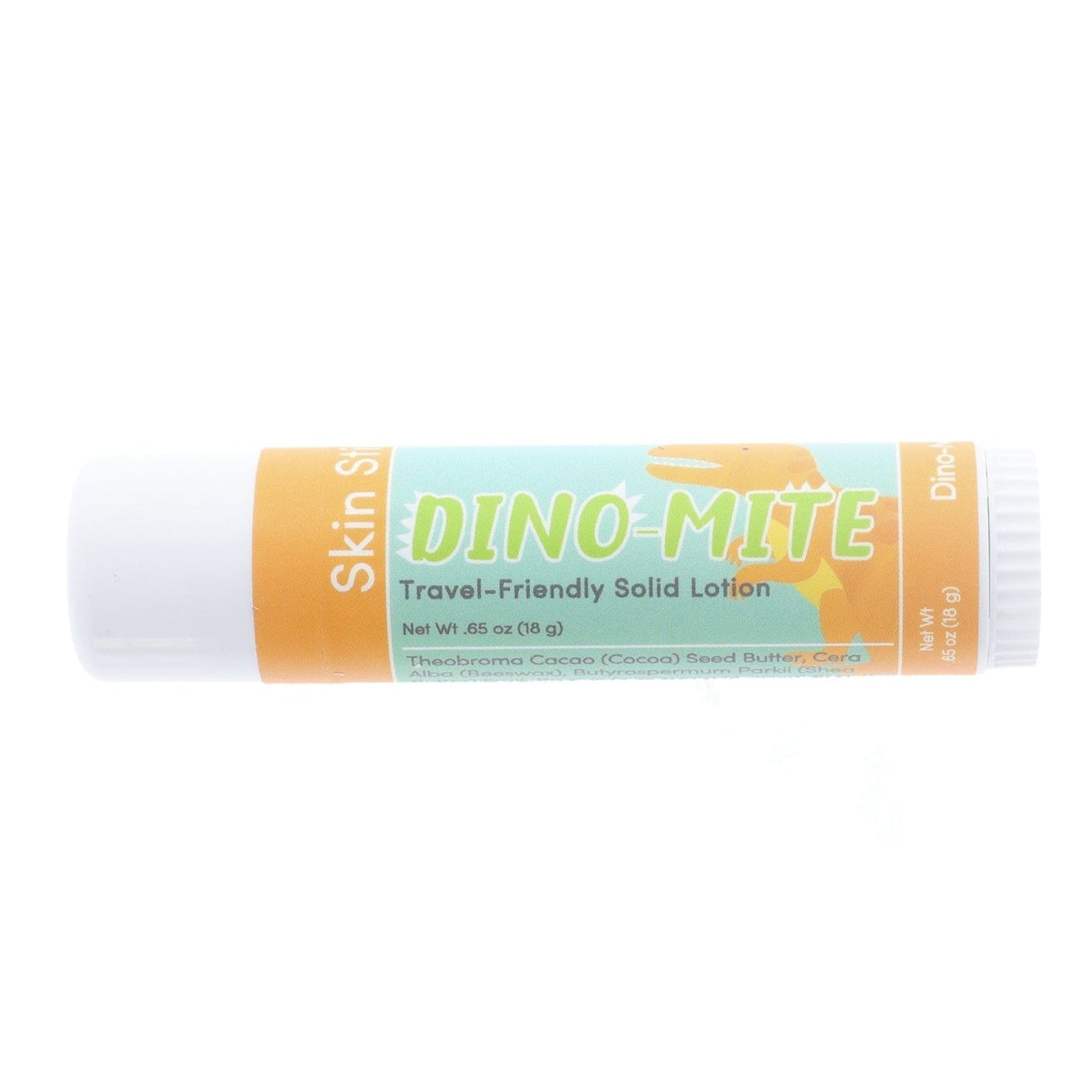 Rinse Dino Mite solid lotion stick - mess-free hydration