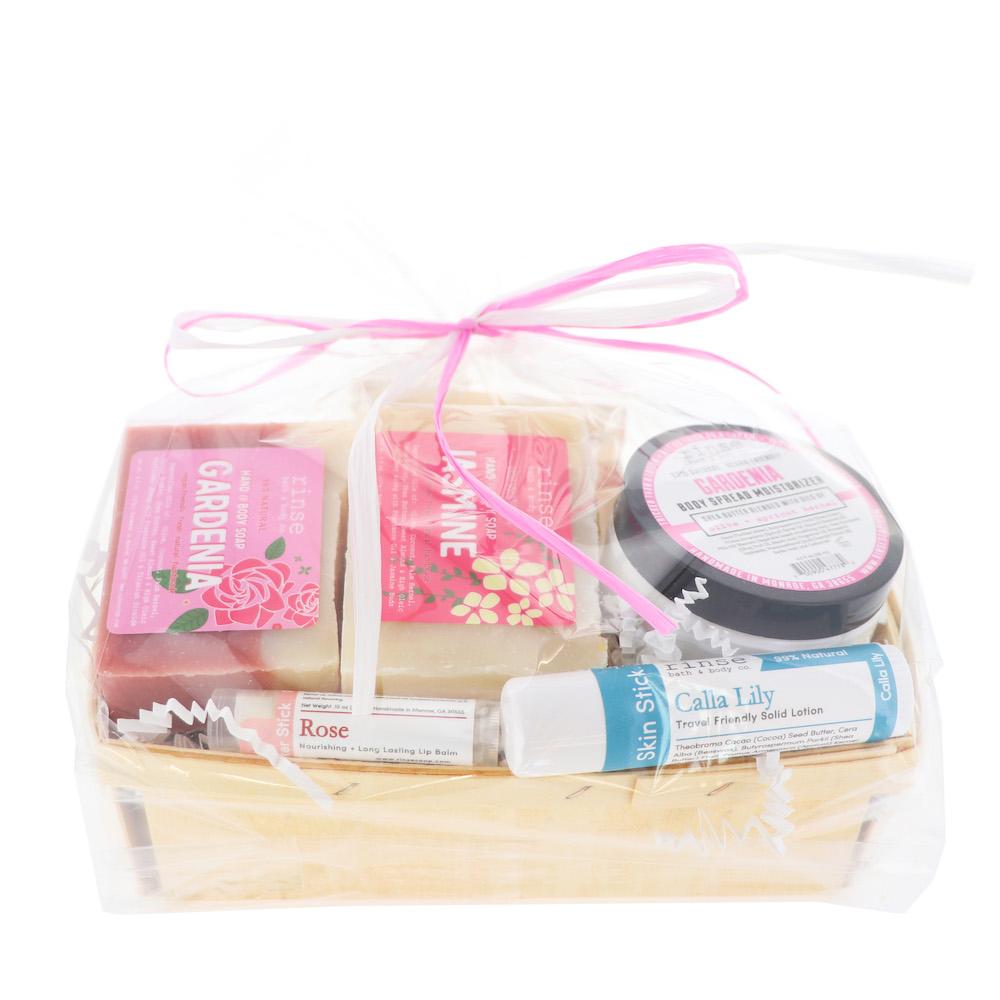 Floral Gift Basket from Rinse - ready to gift