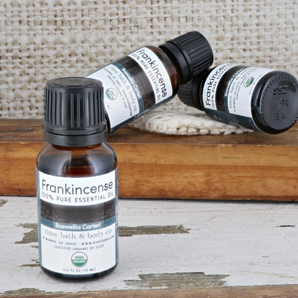 Frankincense Essential Oil - Certified Organic - Rinse Bath & Body