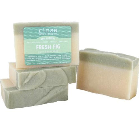 handmade natural bar soap in Fresh Fig by Rinse Bath & Body