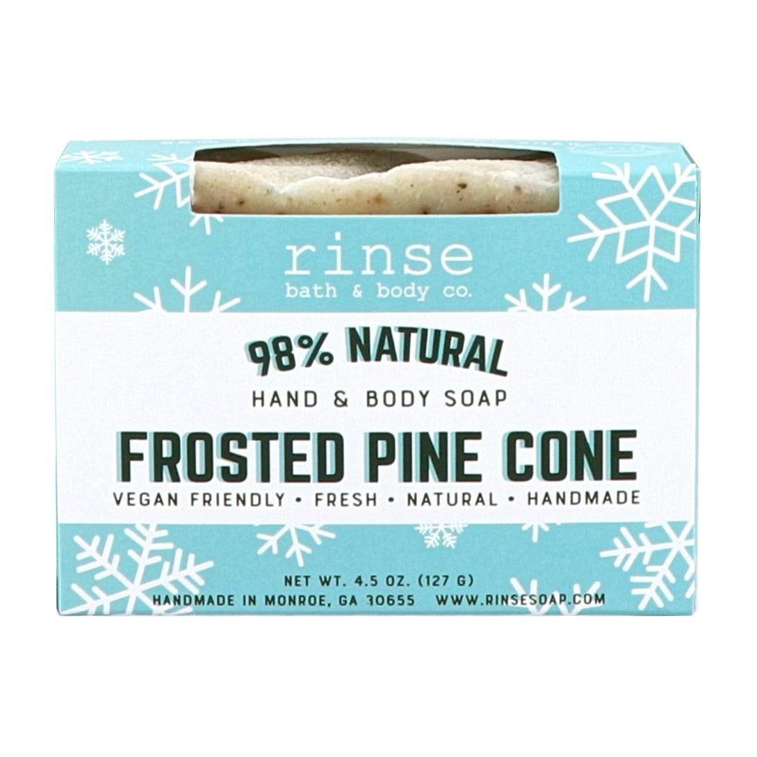 Rinse Frosted Pine Cone Soap - Boxed - moisturizing and gentle