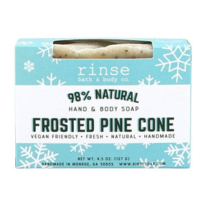 Rinse Frosted Pine Cone Soap - Boxed - moisturizing and gentle