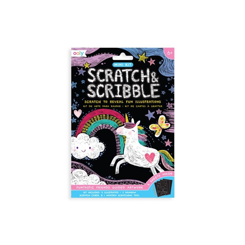 Funtastic Friends Scratch And Scribble Mini Scratch Art Kit - Rinse Bath & Body