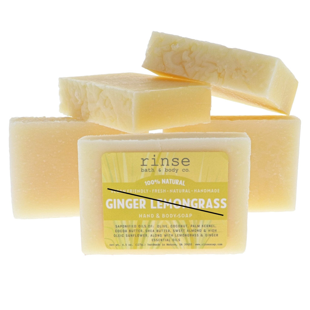 Ginger Lemongrass Soap- No Scent - Rinse Bath & Body