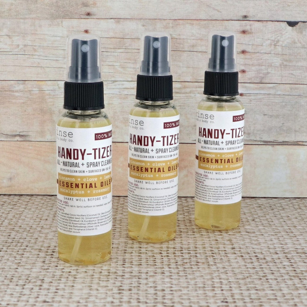 Thievery Handytizer Sanitizer Spray styled lifestyle — Rinse Bath & Body Co.