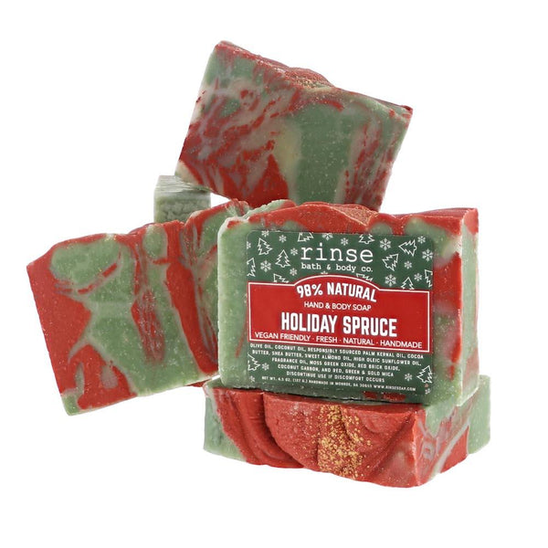 Holiday Spruce Soap - Rinse Bath & Body