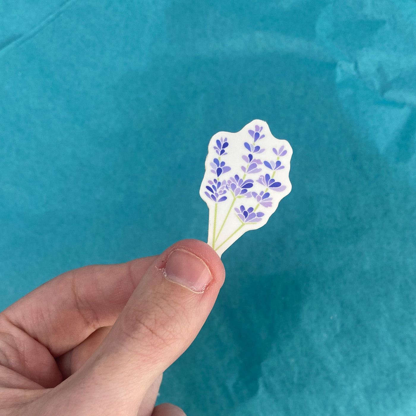 Rinse Lavender Sticker - handmade natural product - alternate angle