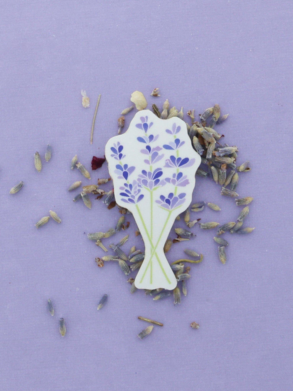 Rinse Lavender Sticker - handmade with care - detail view