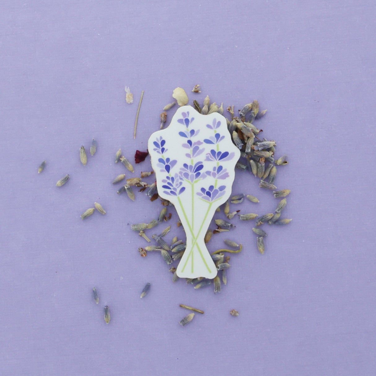 Rinse Lavender Sticker - handmade with care - detail view