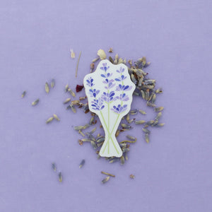 Rinse Lavender Sticker - handmade with care - detail view