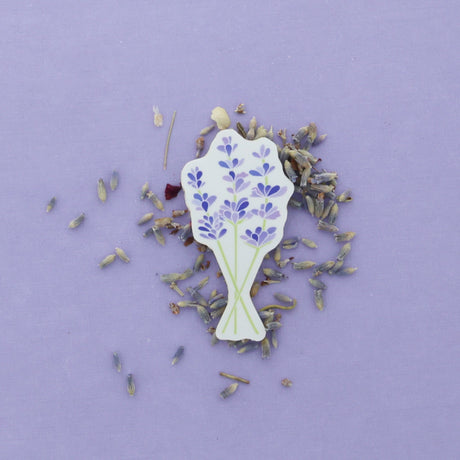 Rinse Lavender Sticker - handmade with care - detail view
