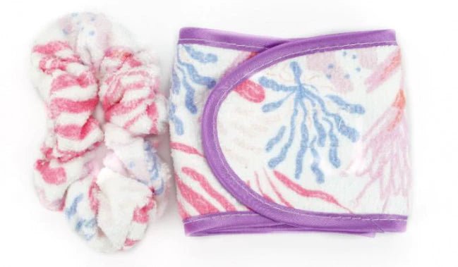 Lemon Lavender High & Dry Microfiber Scrunchie/Headband Duo - Rinse Bath & Body