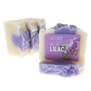 Lilac handmade natural bar soap from Rinse - paraben-free since 2003