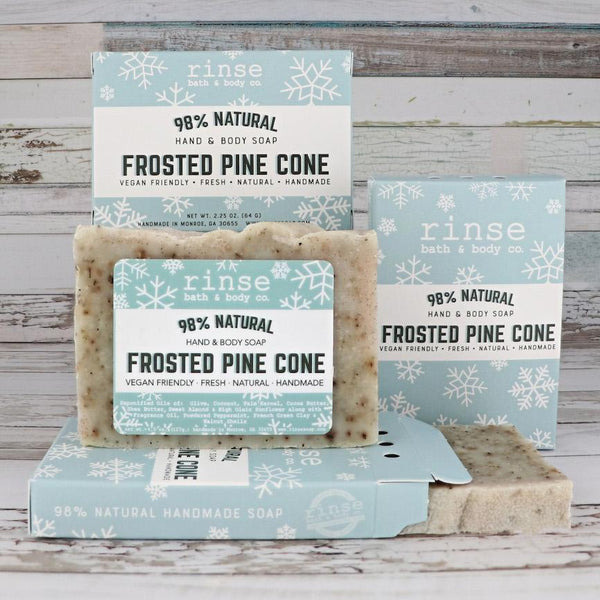 Mini Frosted Pine Cone Soap - Rinse Bath & Body