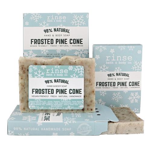 Mini Frosted Pine Cone Soap - Rinse Bath & Body