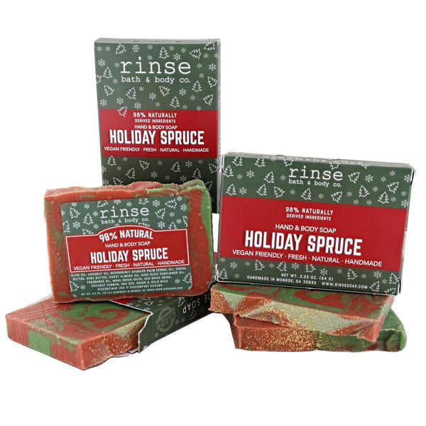 Mini Holiday Spruce Soap - Rinse Bath & Body