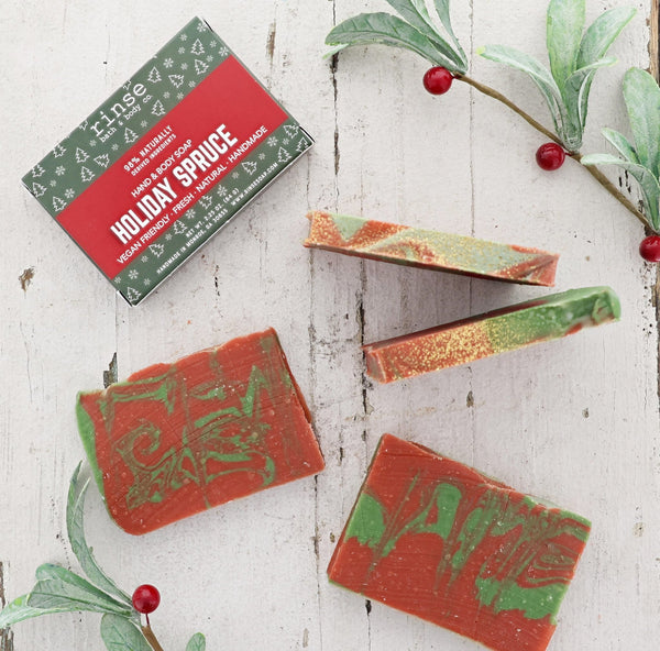 Mini Holiday Spruce Soap - Rinse Bath & Body