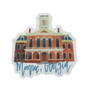 Monroe Courthouse Sticker from Rinse - family-made since 2003