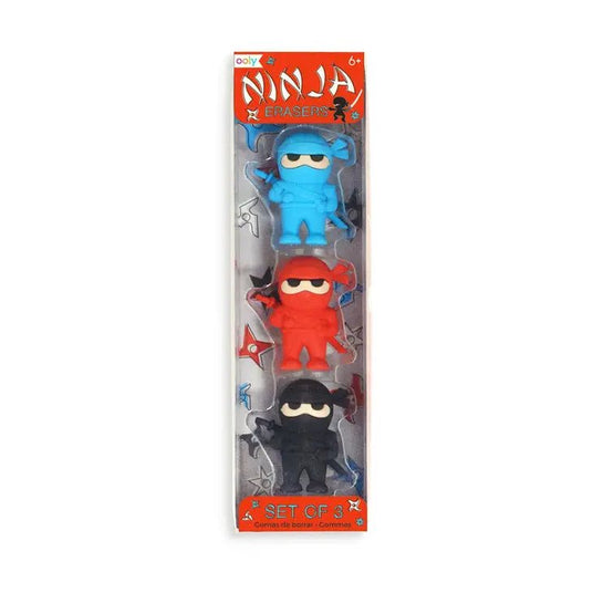 Ninja Erasers - Set of 3 by Rinse Bath & Body