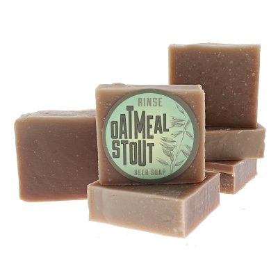 Oatmeal Stout handmade natural bar soap from Rinse - paraben-free since 2003