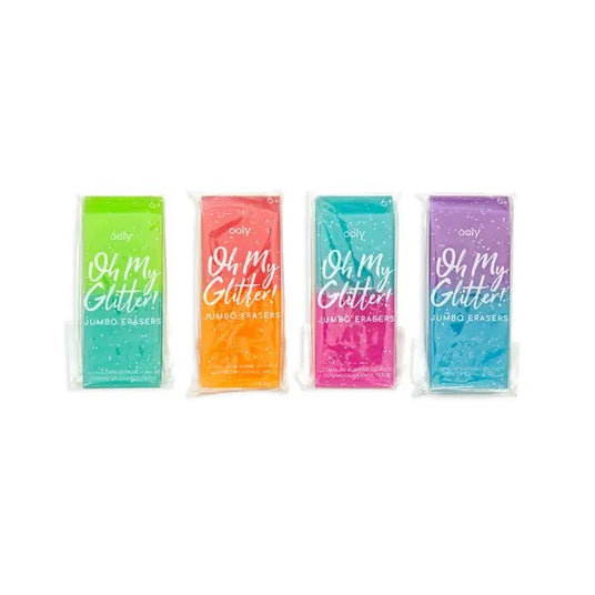 Oh My Glitter! Jumbo Erasers by Rinse Bath & Body