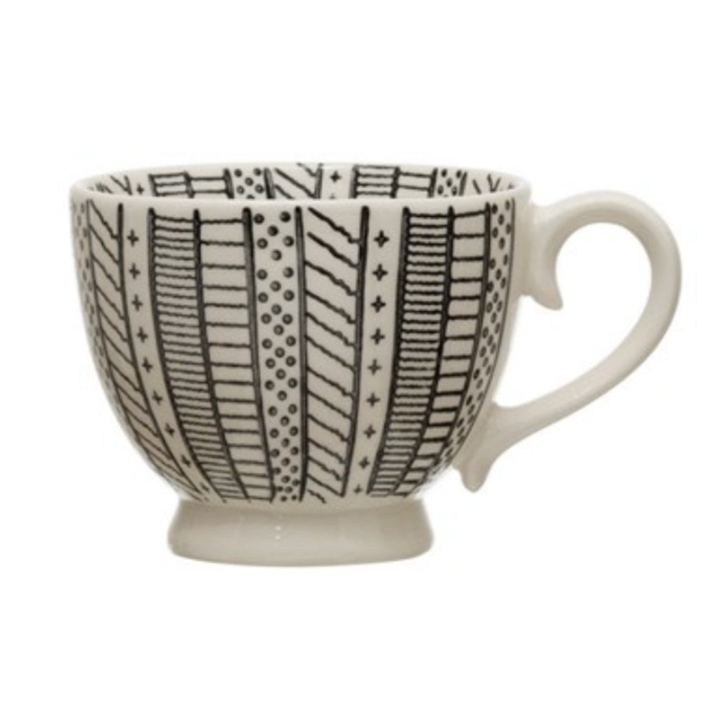 Painted Tribal Mug - Rinse Bath & Body