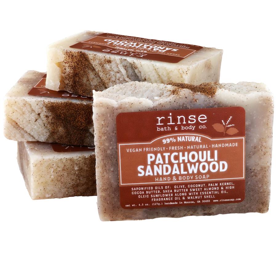 Patchouli Sandalwood Soap For Him Natural Soap By Rinse Bath And Body