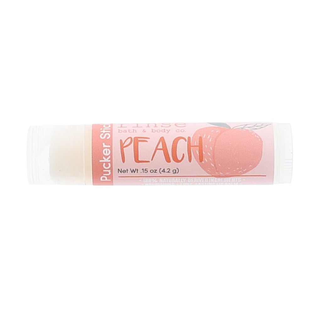 Natural natural lip balm | Peach | Rinse Bath & Body Co.