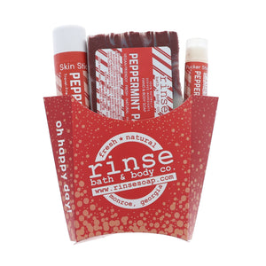natural bath and body gift set in Peppermint by Rinse Bath & Body