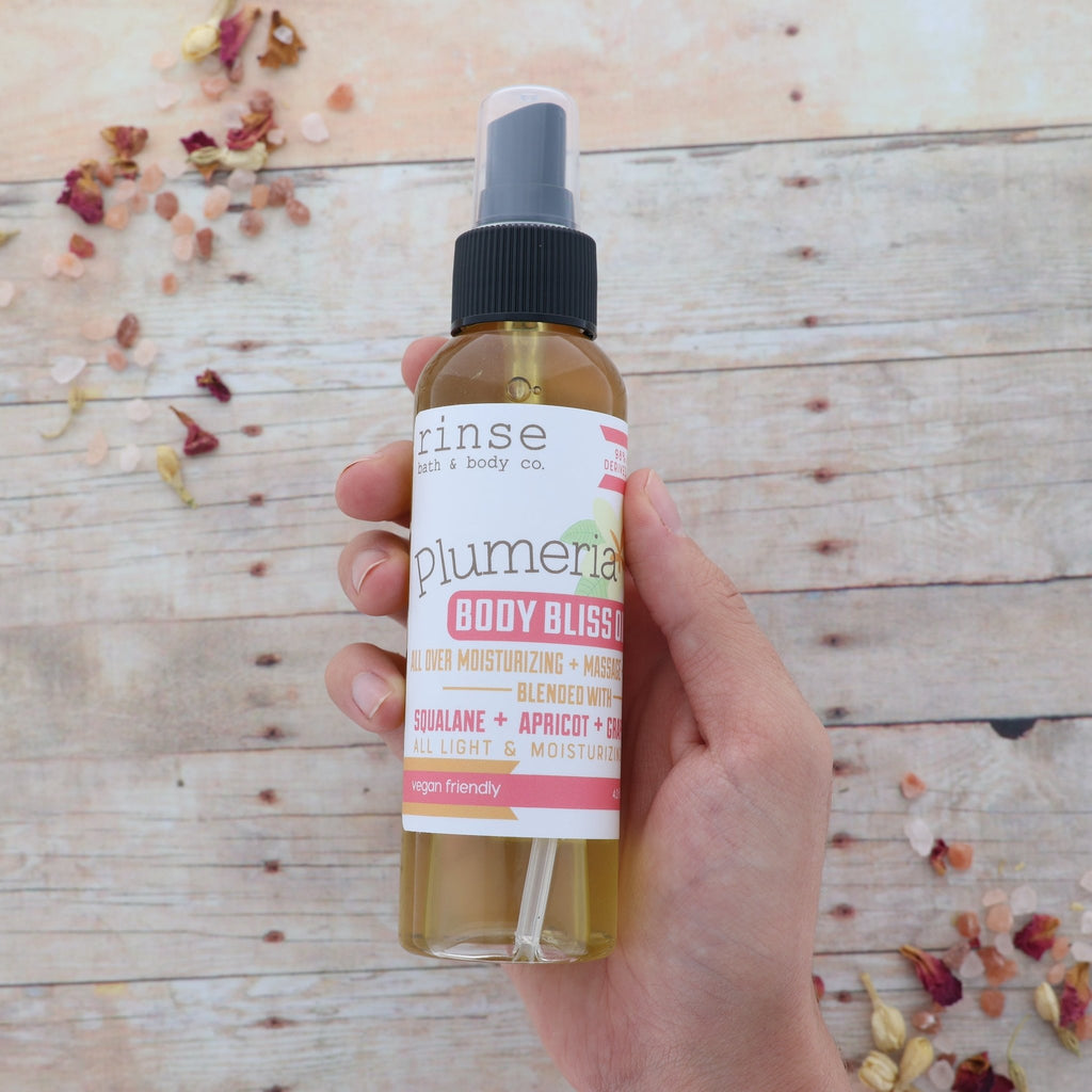Plumeria Body Bliss Oil - Rinse Bath & Body