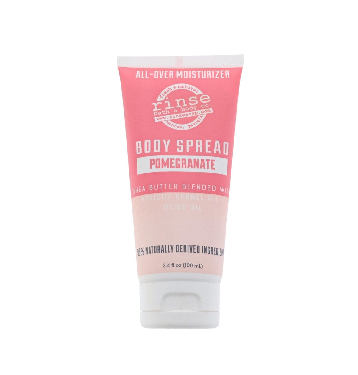 Natural natural body lotion tube | Pomegranate | Rinse Bath & Body Co.