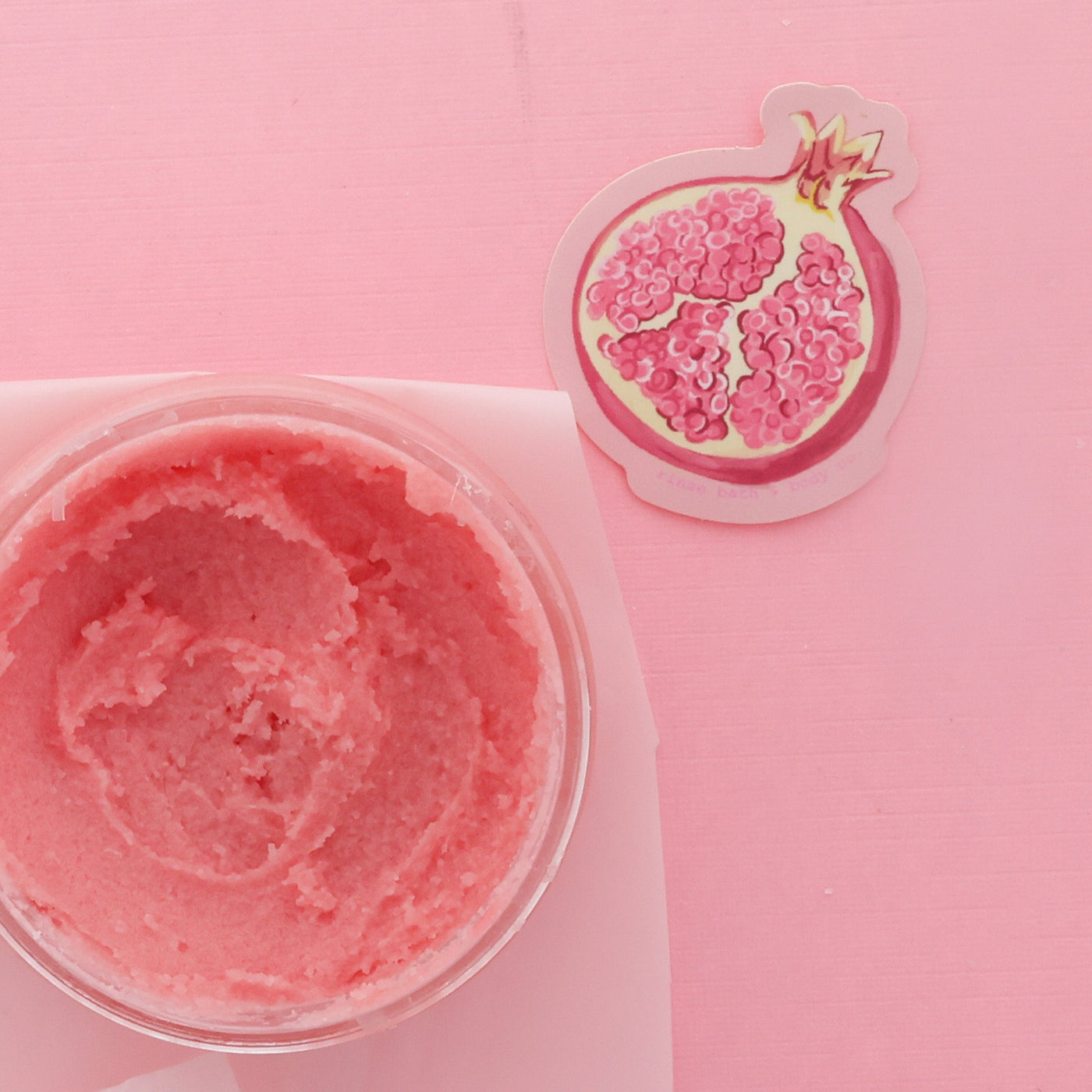 Pomegranate Sticker from Rinse - family-made since 2003 - alternate angle