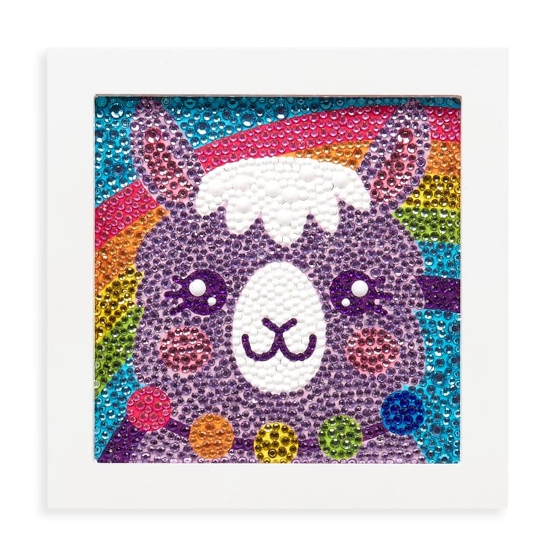 Handmade Razzle Dazzle Diy Gem Art Kit - Lovely Llama - naturally derived - alternate angle