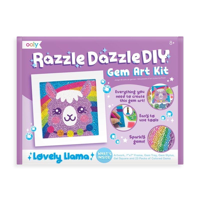 Ooly Razzle Dazzle DIY Gem Art Kit - Lovely Llama