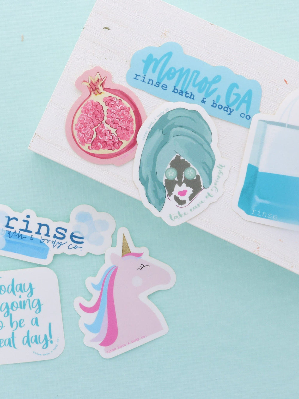 Rinse Rinse Soap Sticker - handmade natural product - lifestyle shot