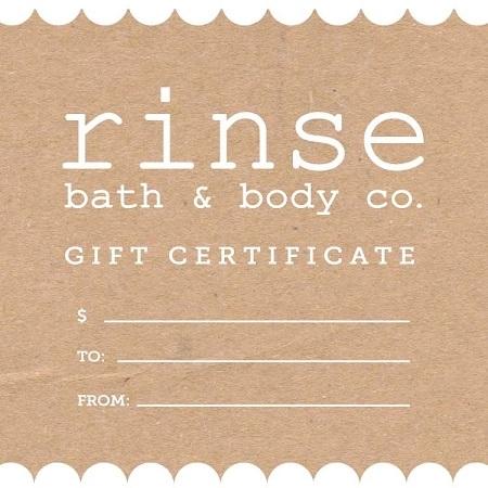 Rinse Virtual Gift Card - Rinse Bath & Body