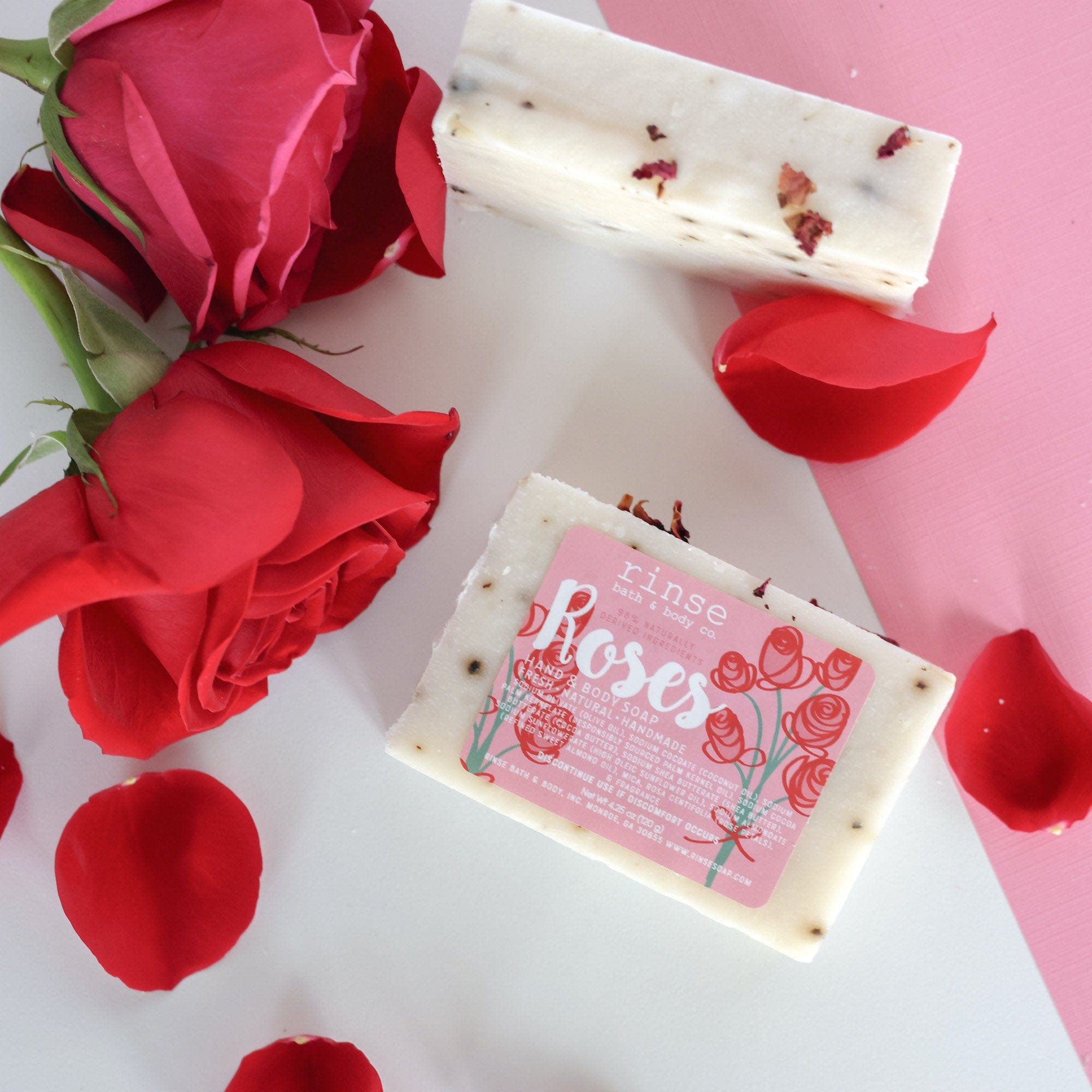 Handmade Natural Soap | Roses | Luxurious | Rinse – Rinse Bath & Body