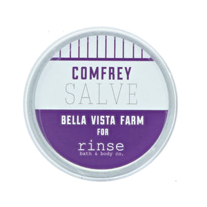 Comfrey natural healing salve from Rinse - beeswax based formula
