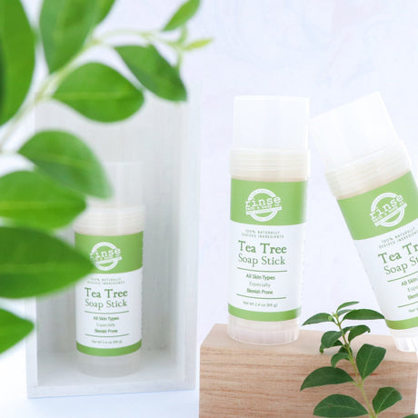 Rinse Tea Tree natural bath & body product - handmade with care - detail view