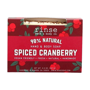 Rinse Spiced Cranberry Soap - Boxed - handmade natural product