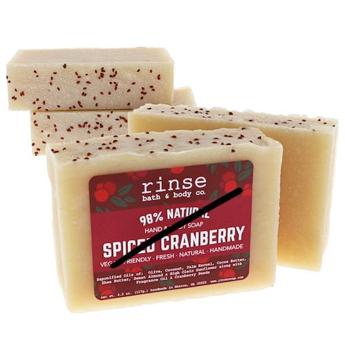 Spiced Cranberry Soap- No scent - Rinse Bath & Body