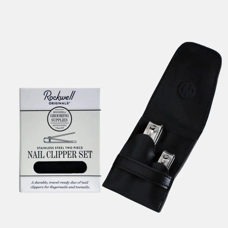 Rinse Stainless Steel nail clippers- two piece set - handmade with care