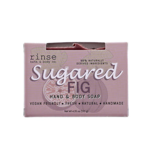 handmade natural bar soap in Sugared Fig by Rinse Bath & Body